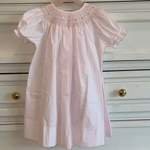 Pink Smocked Kids Dress
